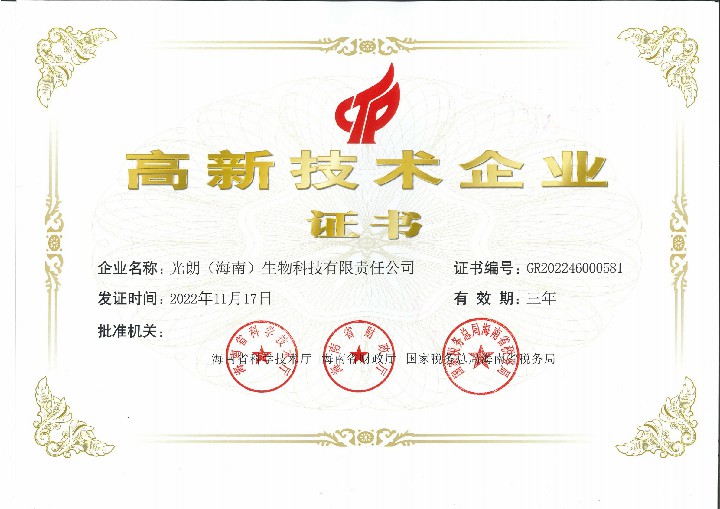 2022年高新技术企业